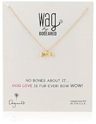 Dogeared "Wag" Dog Bone Necklace, 18"