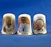 Porcelain China Collectable Thimbles - Set of Three Popes