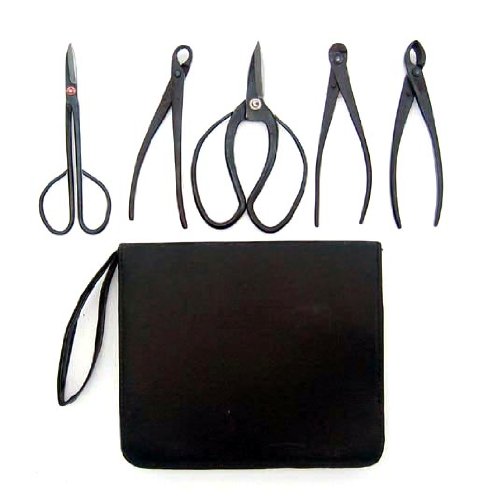 5-Piece Bonsai Tool Kit - Complete In Case