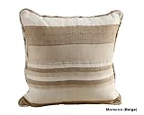 Homescapes Morocco Ribbed Stripe Throw 90 x 100 Inches Beige, 100% Cotton, Suitable for most 3 Seater Sofa or Double King bedspread, Easy care, washable at home.