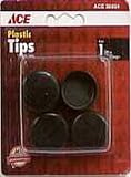 SHEPHERD HARDWARE 56924 TIP CHAIR LEG 1 BLACK pack of 6