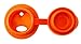Pura Sport Big Mouth Silicone Sport Top, Orange (Plastic Free, NonToxic Certified, BPA Free)