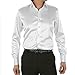 ZERDSKY Men's Slim-Fit Solid Color Dance Prom Dress Shirt