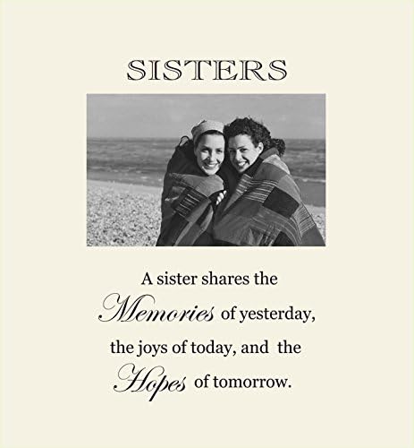 Havoc Gifts 3006-LO Sisters Engraved Photo Frames, Large, Oyster