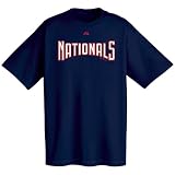 Washington Nationals Official Wordmark Short Sleeve T-Shirt (Large)