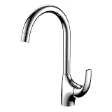 41L7qreNC9L. SL160  Contemporary Solid Brass Kitchen Faucet Chrome Finish