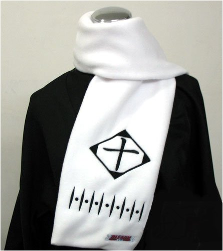Bleach Toushiro Hitsugaya 10th Squad Fleece Scarf + Pin