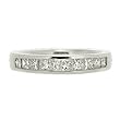 14K White Gold Diamond Band