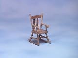 Dollhouse Miniature Boston Rocker - Oak