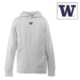 Washington Huskies Hoodie Sweatshirt - NCAA Antigua Youth Signature Hood White
