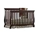 Stork Craft 04587-109 Carrara 4-In-1 Fixed Side Convertible Crib (Espresso)