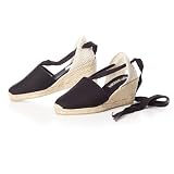 Escala Soft Ankle-Tie, Closed Toe, Classic Espadrilles with 2.5-inch Heel Made in Spain