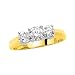 Jewelry : 3 Diamond Anniversary Ring 1 ct. in 14K Yellow Gold