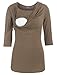 Milk Nursingwear Cowl Neck Nursing Top