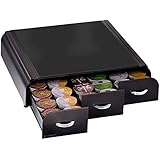 Mind Reader 'Anchor' Triple Drawer single serve coffee pod holder, Black