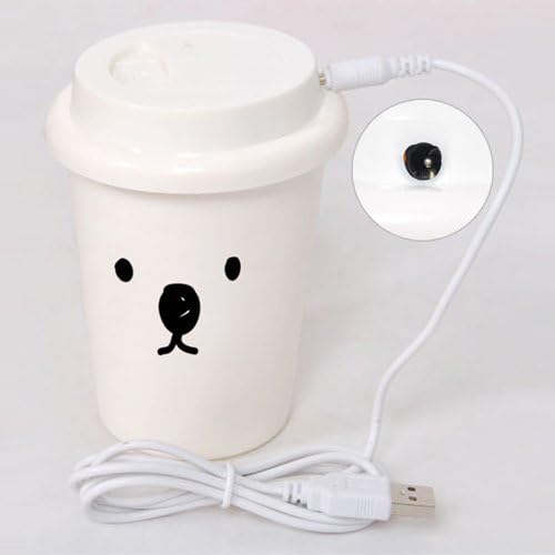 (TRAIT)280mL Mini USB Ultrasonic Cool Mist Humidifier Home and Office Air Humidifier Mist Maker Purifier