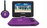 Sylvania SDVD7043-PURPBLK 7-Inch Portable DVD Player with Matching Oversize Headphones (Purple)
