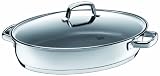 Silit 1938600611 Fischpfanne mit Deckel 38 x 26 cm Edelstahl