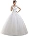 Eyekepper Double Shoulder Floor Length Bridal Gown Wedding Dress Custom Size