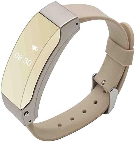 Smart Wristband,Crelander® Smart Bluetooth Headset Call Bracelet Wrist band Bluetooth Dual-Mode Sleep Monitor Smart Watch (Gold)