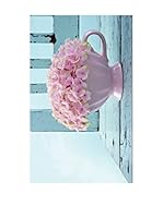 Huella deco Felpudo de Vinilo (Azul Celeste/Rosa)