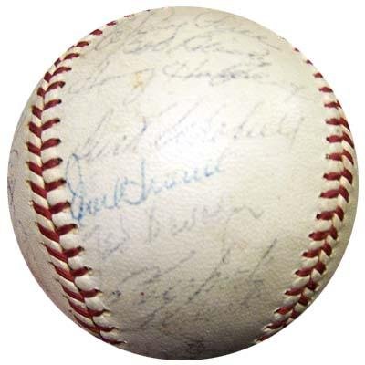1963 Pittsburgh Pirates Team Signed Official NL Baseball Clemente Stargell JSA #B59204 - Autographed Baseballs
