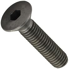 12.9 Alloy Steel Socket Cap Screw, Metric, Flat Head, Internal Hex Drive, Black Oxide Finish, Meets DIN 7991 Specifications, M5-0.80, 16mm Length, Pack Of 100