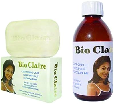 Hydroquinone Free BIO Claire Skin Face Lightening Brightening Oil and Soap (Kit)