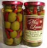 Fire in the Pit Stuffed Spanish Queen Olives 12 oz. Jar