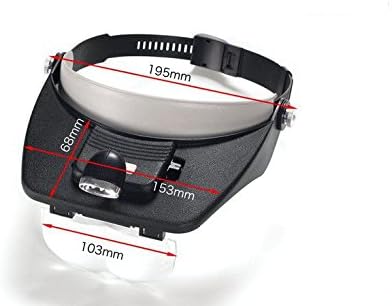 Kristen Nilson #1 New Headset Magnifier Magnifying Glass Loupe LED Head Lamp Light 4 Lens