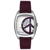 Fossil Women's ES2305 Peace Purple Leather Watch