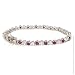STUDIO 925: *AMETHYST CZ TRILLION HEARTS TENNIS BRACELET*