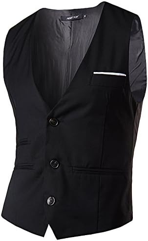 Mens Single-breasted Vest Multicolor Britain Casual Tank Tops Waistcoat