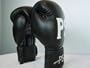 Leather Boxing Gloves Black 12oz