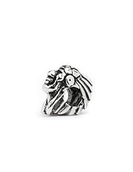 Novobeads Native American Chief Sterling Silver Charm Bead - Made in USA w imported materials - Fits all major bead bracelets