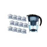 Brita Lot "1 an" Carafe Elemaris Noire + 12 cartouches L10720par Brita