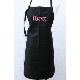 Black Mom Embroidered Apron