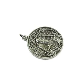 Celtic Hawk Pewter Pendant on Cord Necklace, The Celtic Collection