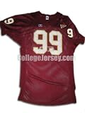 Maroon No. 99 Game Used Central Michigan Russell Football Jersey