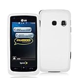 Snap On Protector Case Phone Cover for LG Rumor Touch Sprint - Ivory White