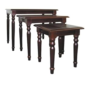 Ore International Cherry Nesting Tables