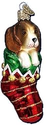 Puppy in a Stocking Ornament