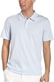 Calvin Klein Mens Short Sleeve Two Button Slub Polo