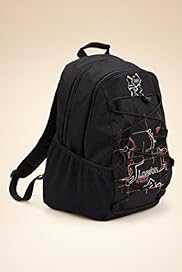 Top Handle Athletic Print Backpack