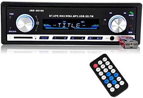 Car Stereo receiver FM Radio Audio Car Bluetooth MP3 Player USB/SD/AUX/FLAC Car Electronics single Din In-Dash with Remote Control