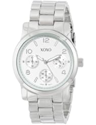 XOXO Womens XO0144 Silver-Tone Bracelet Analog Watch