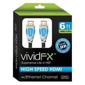Vivid FX HDMI High Speed Cable, 6 feet