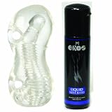 Erotic Embrace Eden Joy with Eros Liquid Aqua Based Latex Condom Safe Lubricant, 100 ml