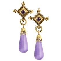 L'aura Pourpre Athena Earrings