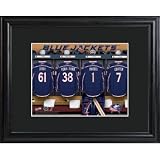 Columbus Blue Jackets Personalized Locker Room Print with Frame
